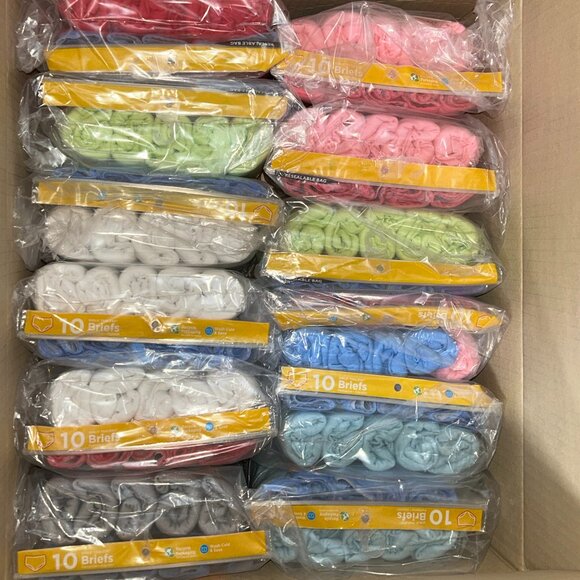 Hanes Girl’s Brief Underwear – LOT 240 pcs – 24 packs (10 pcs each) – Size 6 NEW - Picture 2 of 3